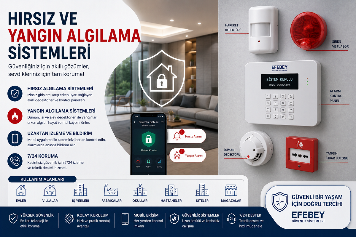 Hırsız & Yangın Alarm Sistemleri