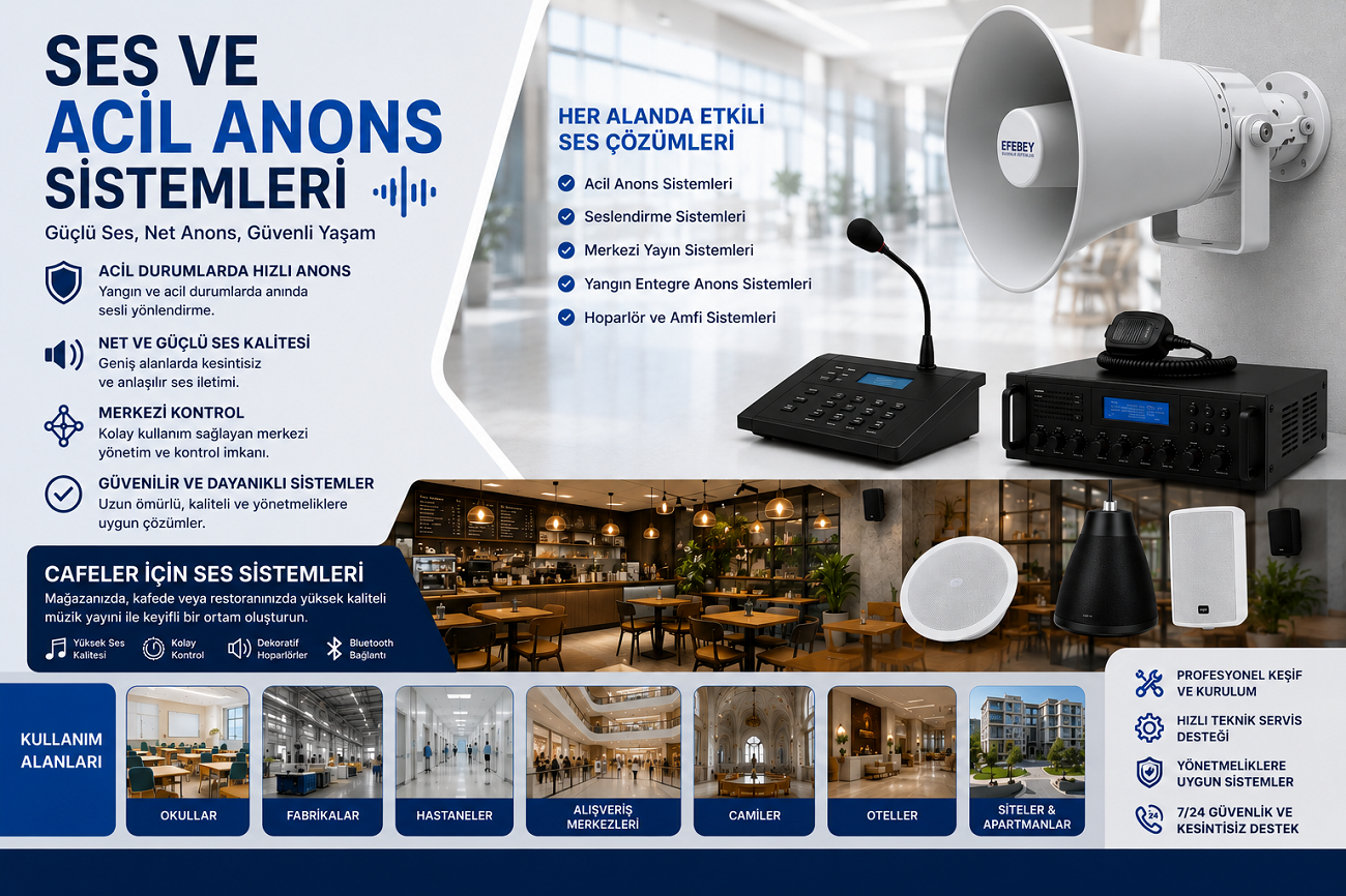 Ses ve Acil Anons Sistemleri