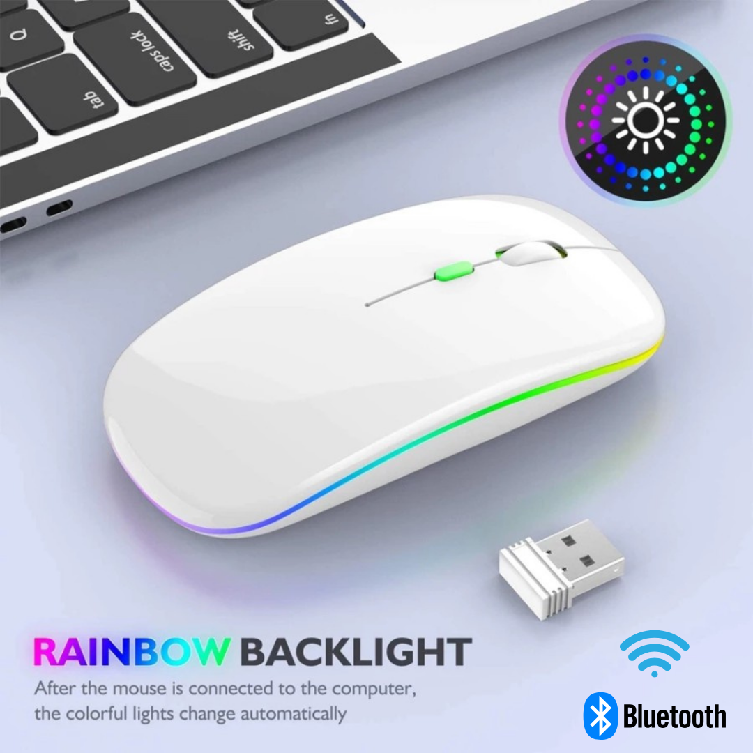 X1 RGB USB Şarj Edilebilir Bluetooth + Wifi 2.4Ghz Kablosuz Mouse