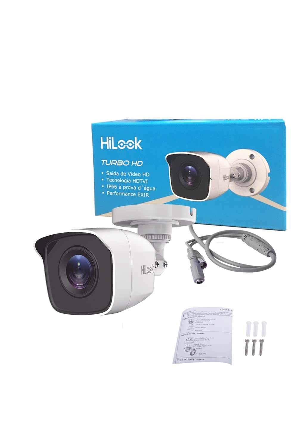 Hilook THC-B120-PC 2MP 1080P 3.6mm Plastik Bullet Kamera(20Mt)